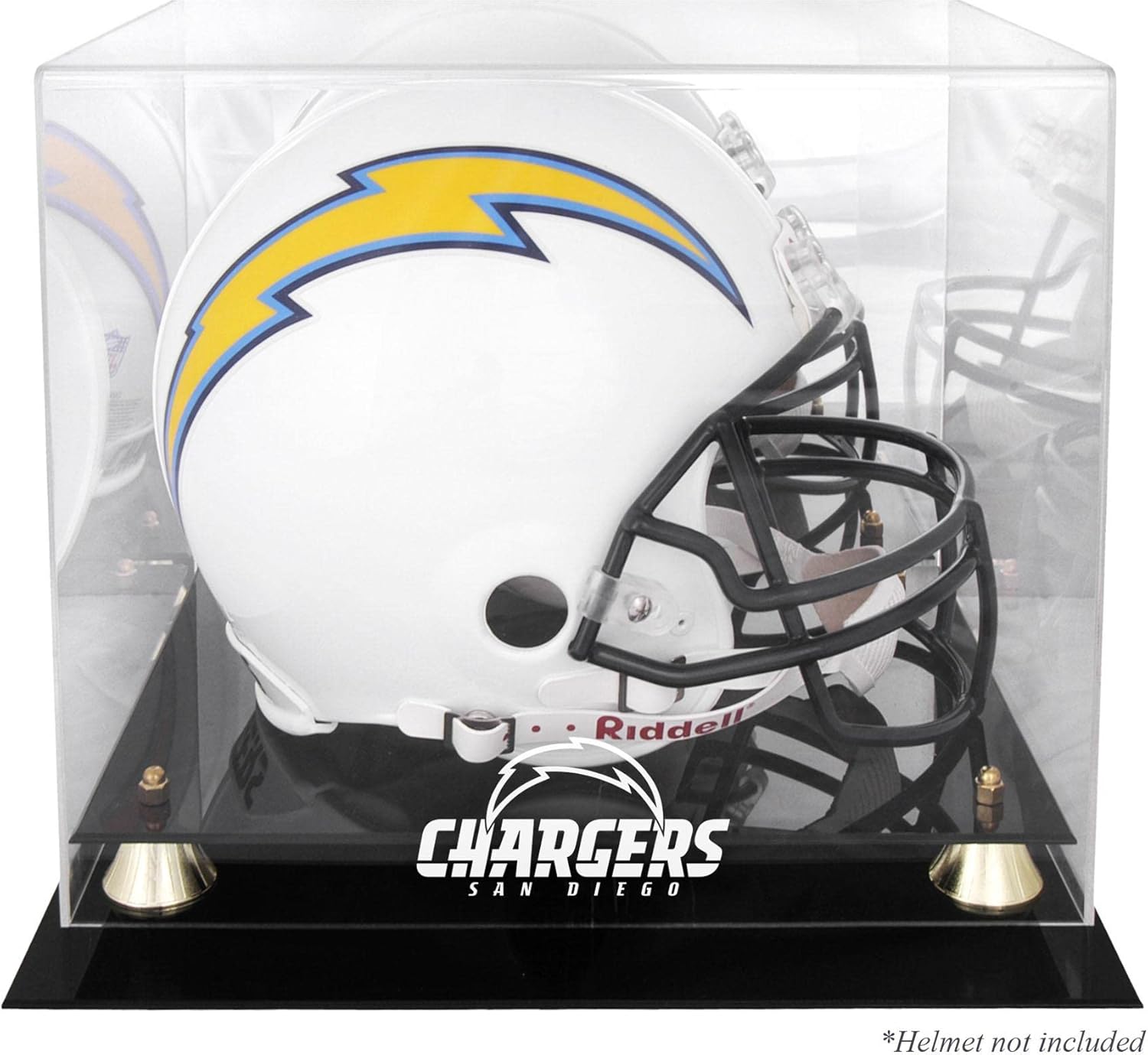 San Diego Chargers Helmet Display Case - Football Helmet Logo Display Cases ''Case Only''