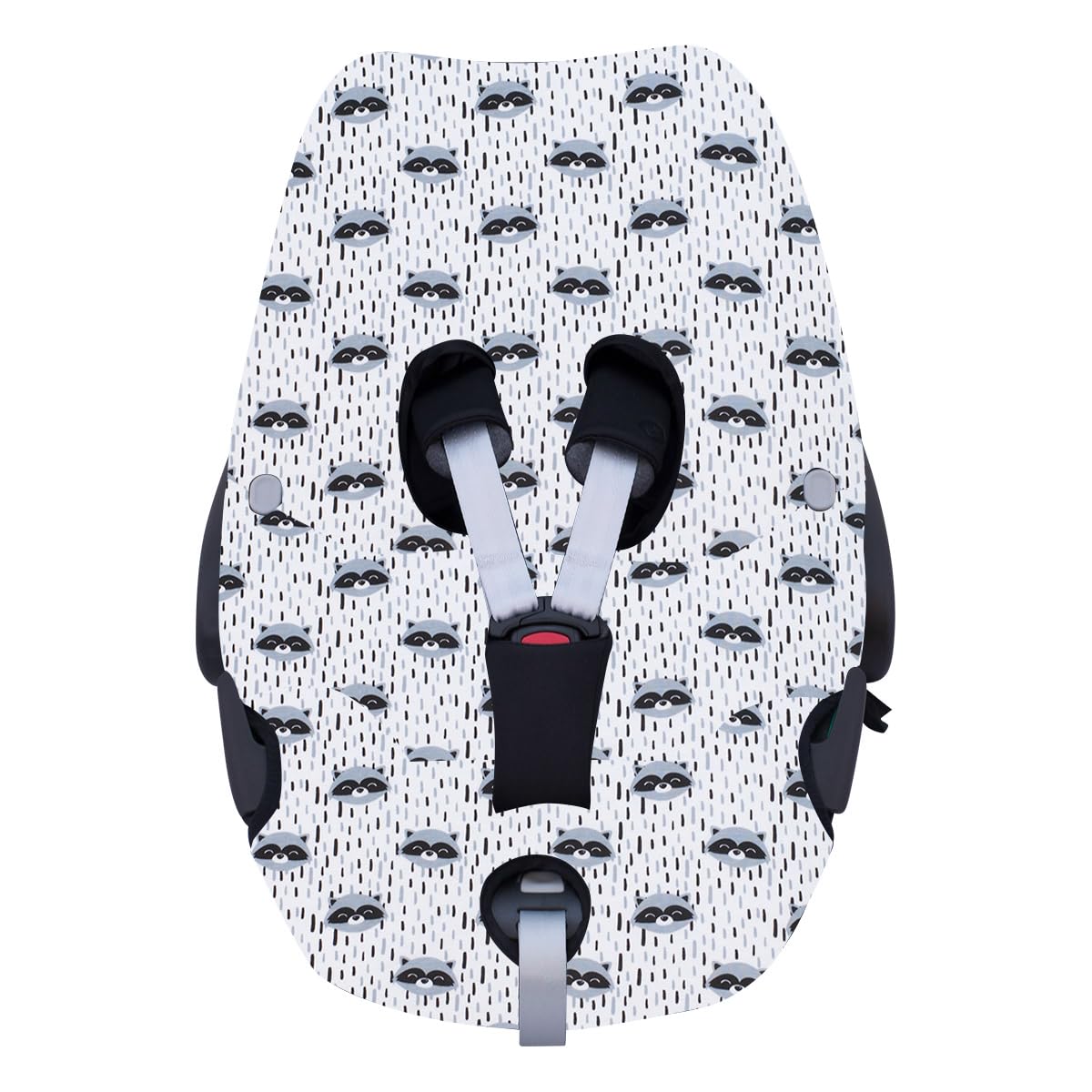 JYOKO Kids Funda de algodón para Silla de Coche Compatible con Maxi Cosi Pebble 360 Y FamilyFix 360 (Raccon)
