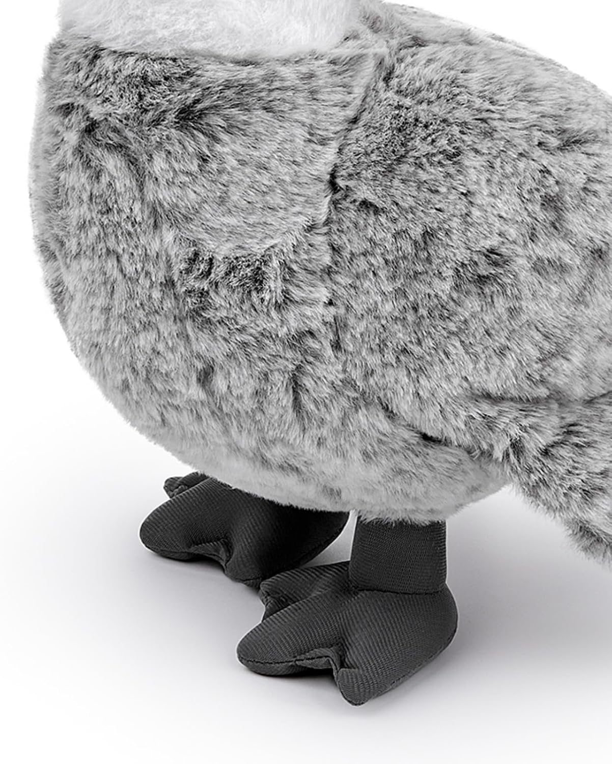 FRANKIEZHOU Simulation Pelican Bird Stuffed Animal-Gray 14",Pelican Plush Toy,Soft Big Bird Toy,Gifts for Kids, Home Decor