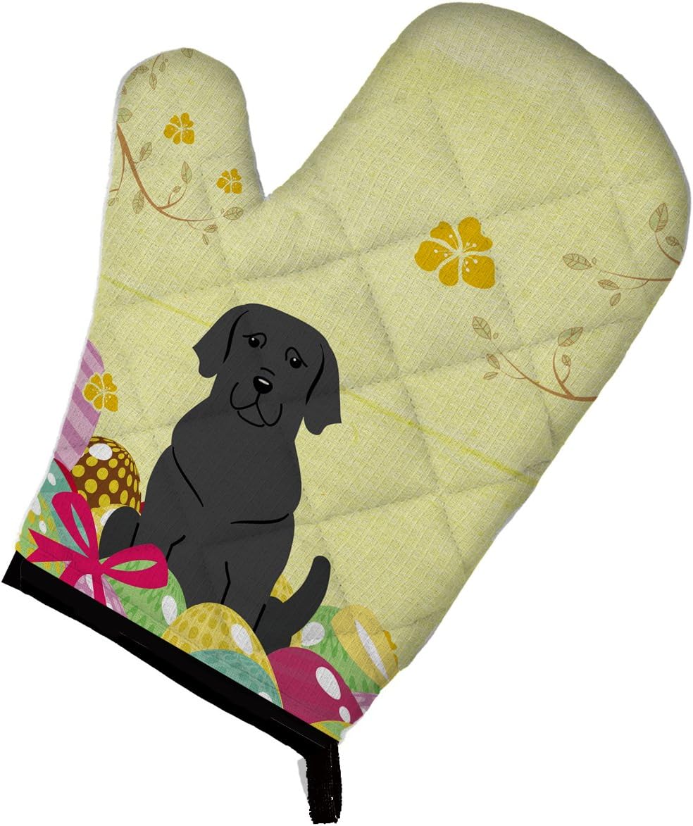 Caroline's Treasures BB6057OVMT Easter Eggs Black Labrador