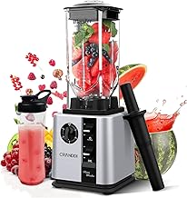 CRANDDI Professional High-Speed Countertop Blender 1800W,80oz for Home and Commercial Use Blending Ice Cream,Frozen Dessert,Shakes and Smoothies Maker,Built-in Pulse,Self-Cleaning,K95-S