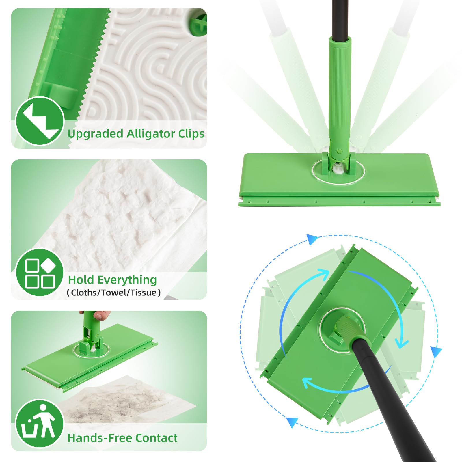 Sweeper 2 In 1 Dry + Wet Floor Cleaning And Sweeping Kit, Multi Surface