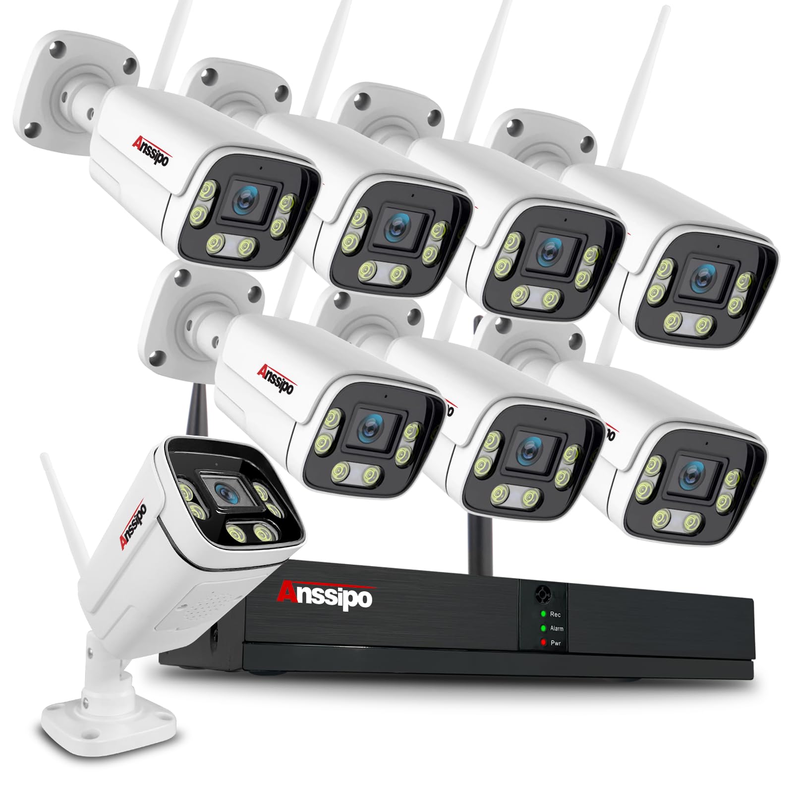 Amazon.com : 8 Channel Wireless Home Security Camera System with