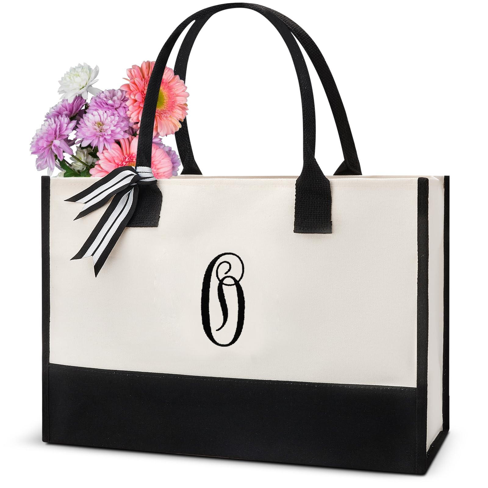 Self Care Gifts for Women Unique Birthday Gifts for Women Friendship Womens Bday Birthday Gift Ideas for Mom Mother Her Female Sister Grandma Girls Wife Best Friend Initial Tote Bag Letter O