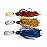 MadBite by KastKing Bladed Jig Fishing Lures, 3 pc Multi-Color Kits, Irresistible Vibrating Action,Sticky-Sharp Heavy-Wire Needle Point Hooks, 3/8 oz Sizes, Includes Storage Box