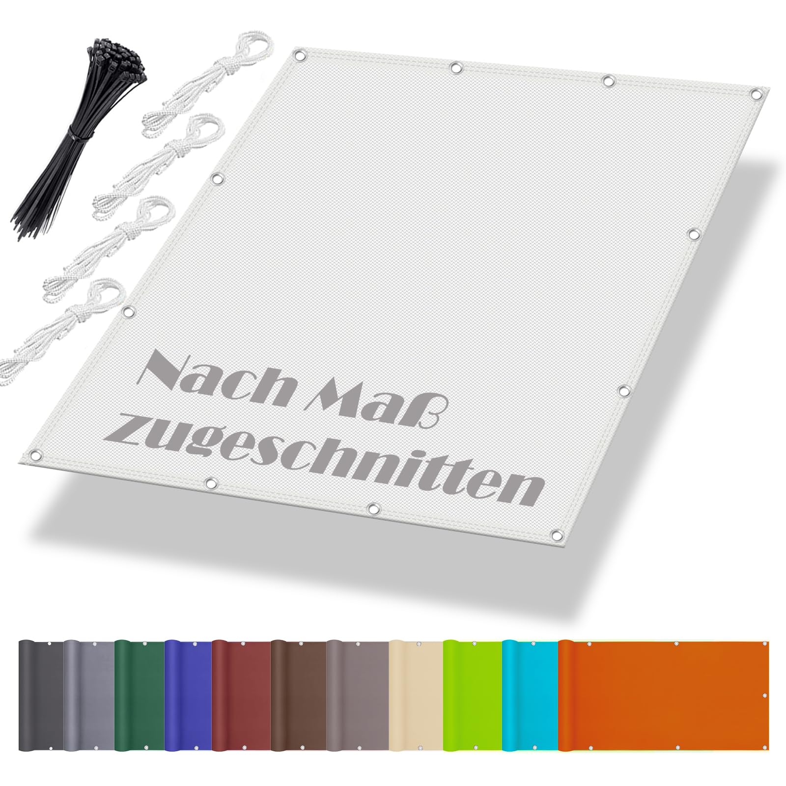 KLGFBDC Waterproof Balcony Awning 1.7 x 4m UV Protection No Drilling Weatherproof Canvas Canopy Side Protection Multi Size & Color Options for Garden & Patio