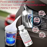 Vista 4 de 800g Líquido de Restauración de Faros Automáticos, Líquido para Restaurar Arañazos de Faros de Coche, Limpiador y Pulidor de Reparación de Faros