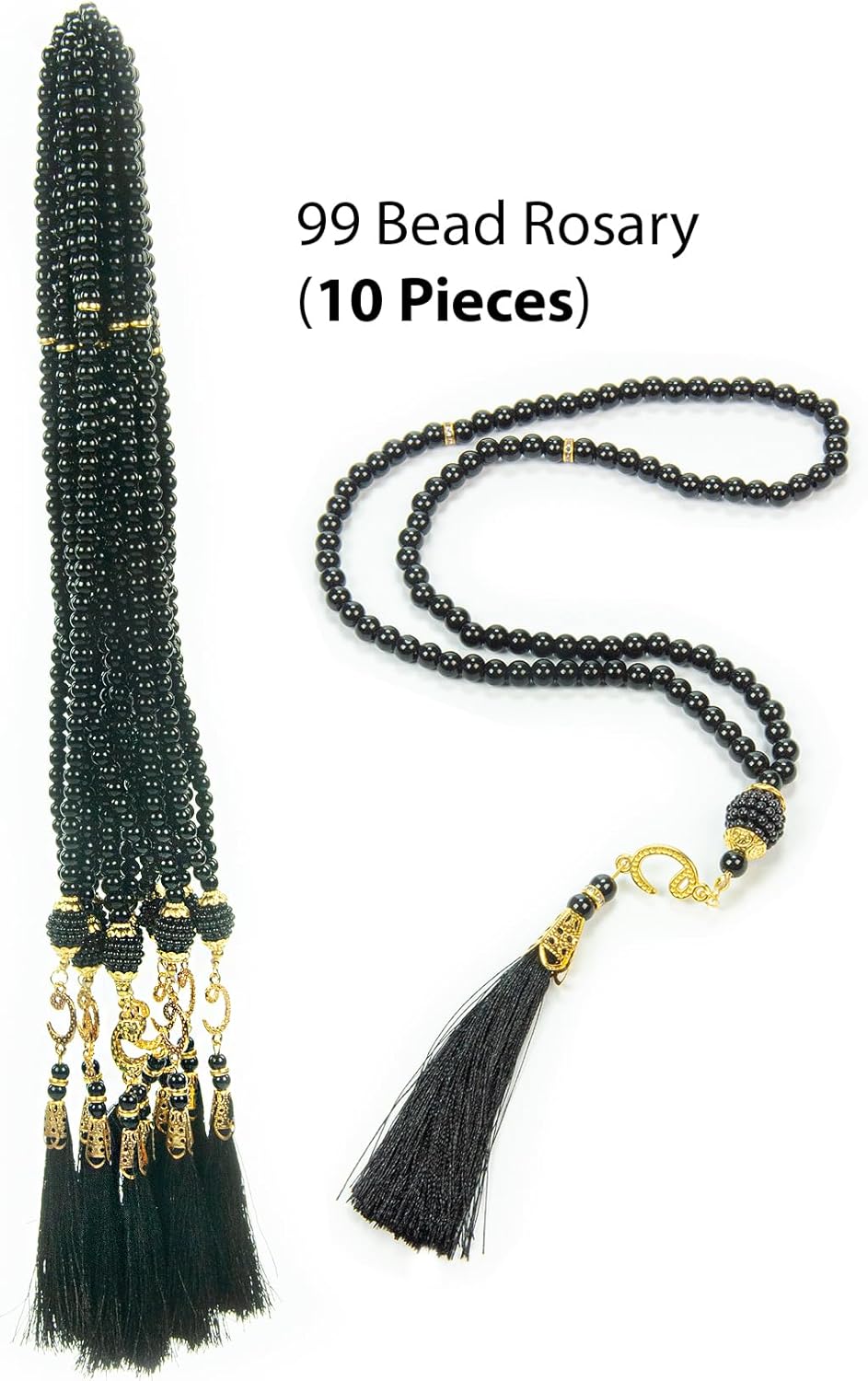 ihvan online, Tasbih Prayer Beads 99, Pack of 10, Muslim Prayer Bead, Islamic Rosary Bead, Dhikr, Tasbeeh Bulk, Misbaha, Masbaha, Tespih, Islamic Gift for Ramadan & Mawlid & Hajj Umrah - Image 2