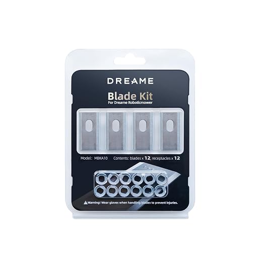 dreame Robotic Lawn Mower A1 Replacement Blade Kit, 12-Piece, SK5 Steel, Quick-Detach Blades for Efficient Lawn Care