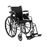 McKesson Wheelchair, Swing Away Foot Leg Rest, Desk Length Arms Flip Back, 16 in Seat, 300 lbs Weight Capacity, 1 Count