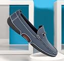 JACTOOZ Men's Synthetic Leather Slip-On Loafers with Metal Bit Detail Comfortable Formal Casual Office Driving Shoes Lightweight Durable Stylish Wear gallery image