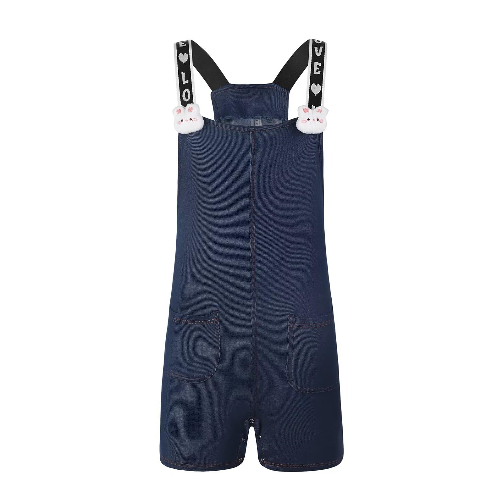 Landofgenie Overol de dormir con correa ajustable para hombres y mujeres, pijama suave de aspecto vaquero para adultos