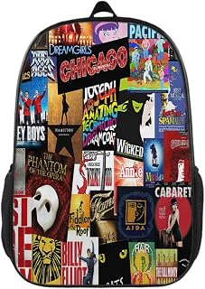 New York Musical Backpack Student Backpack Cartoon Backpack Student Schoolbag Notebook Backpack