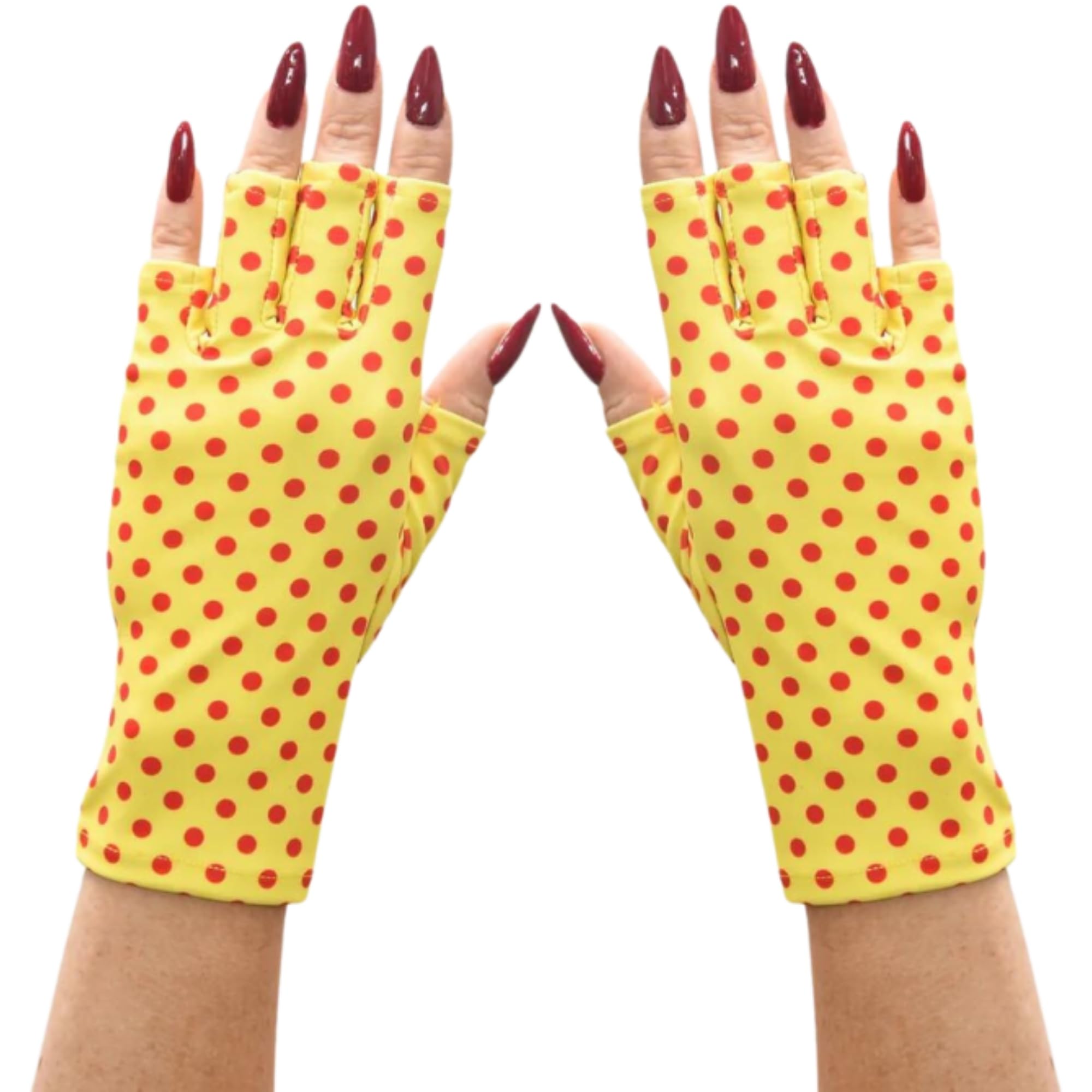 ManiGlovz - The ORIGINAL UPF 50+ UV Light Protective Nail Gloves | Gel Manicure and Anti UV Fingerless Gloves for Women | Can be Used as Sun