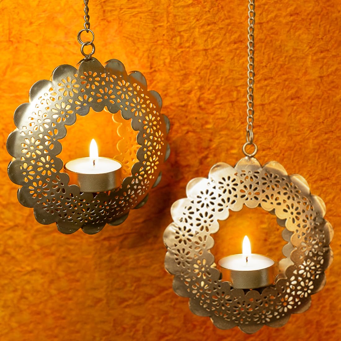 Ekhasa Hanging Tealight Candle Holder for Home Décor