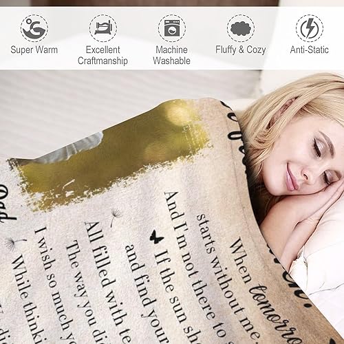 Miniatura 3 de Artsadd Manta conmemorativa personalizada en memoria amorosa de mamá, papá, padre, abuela, abuelo, nana, manta personalizada con foto, nombre,