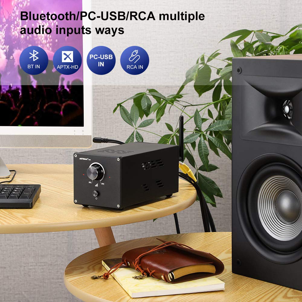 AIYIMA A08 TPA3255 Power Amplifier 300Wx2 HiFi Class D Stereo Digital