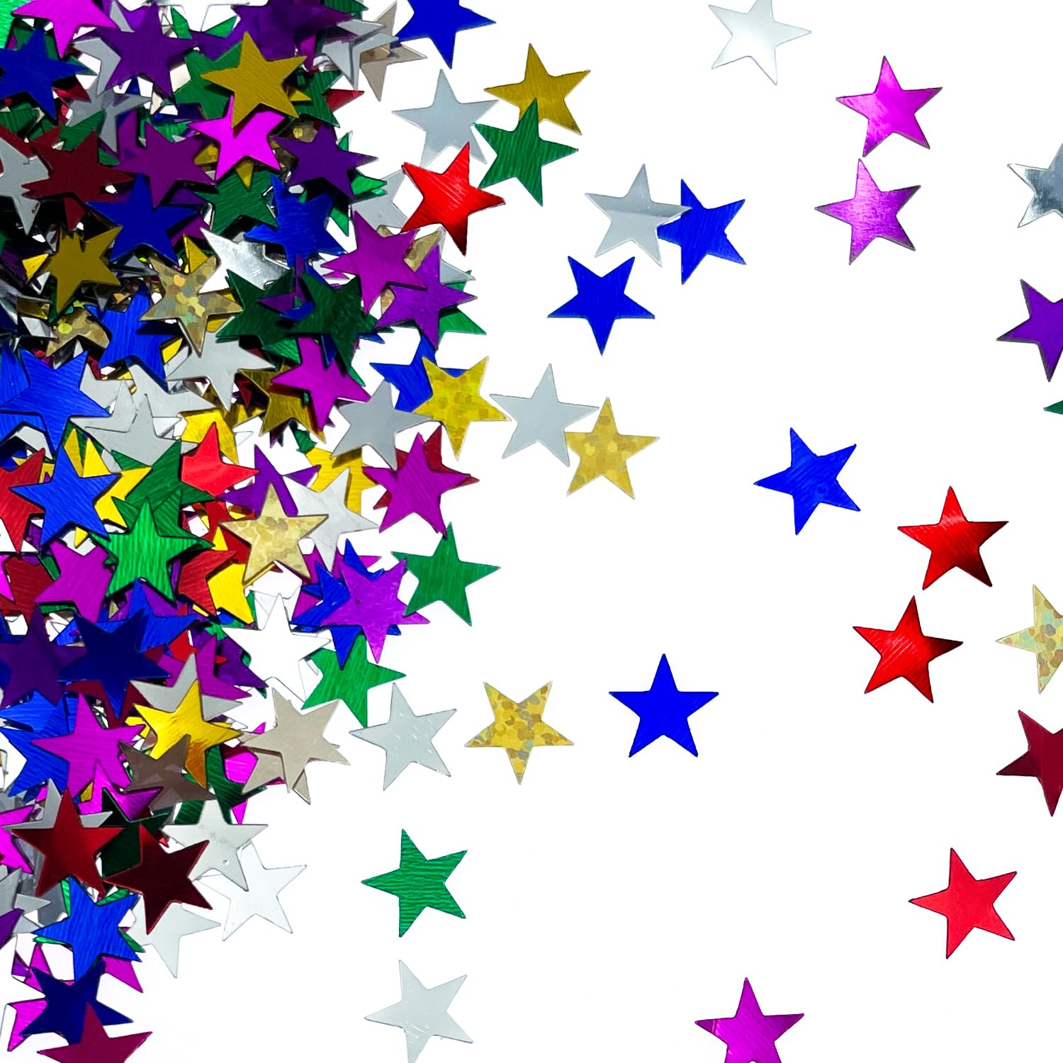 Sifflets De Fête Starburst Folat - Lot De 6, Blanc Avec Étoiles Colorées, Pour Anniversaire Enfants/Adultes