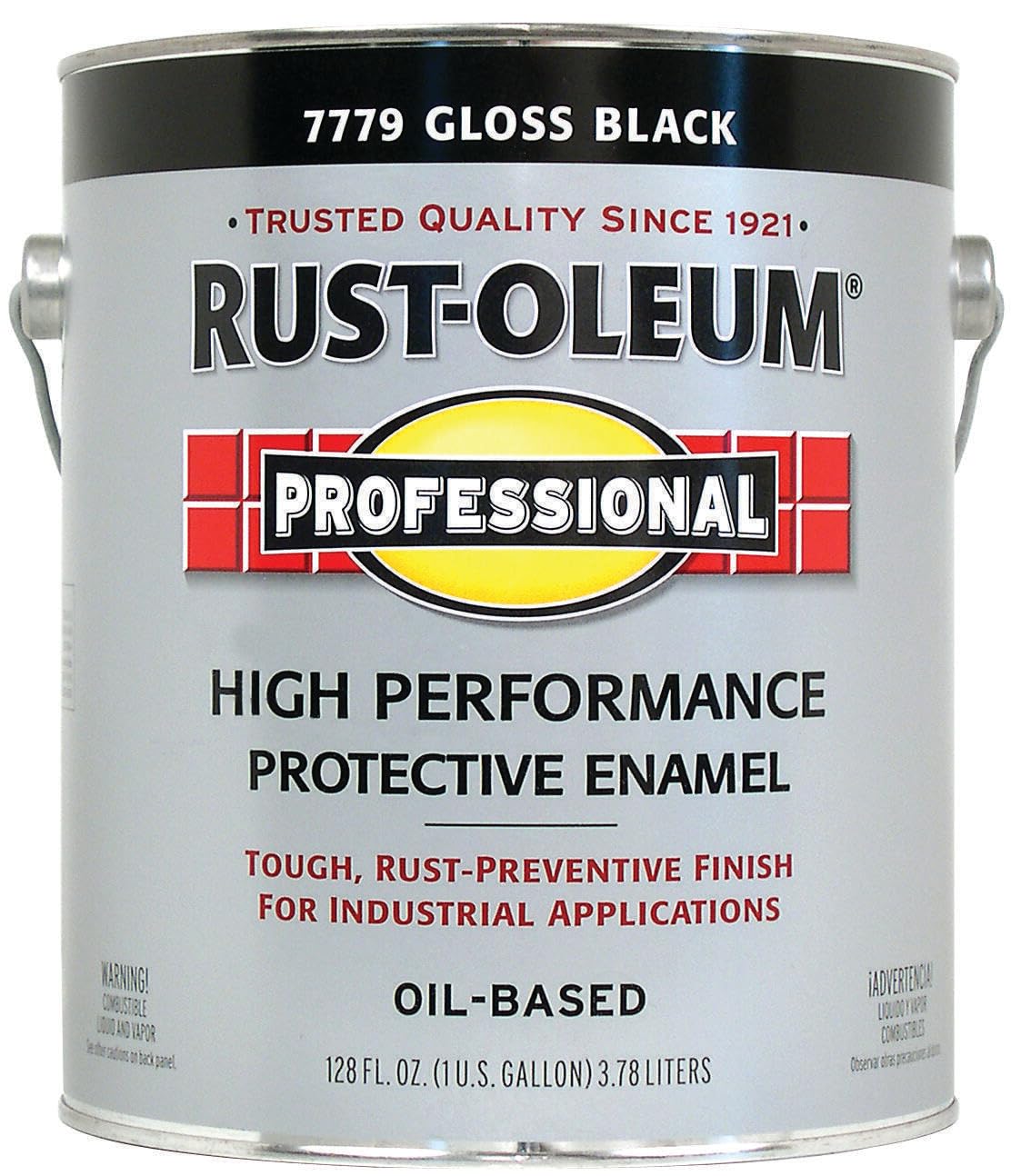 RustOleum #7779402 - Protective Enamel Paint Gloss Black 1 Gallon product thumbnail 5