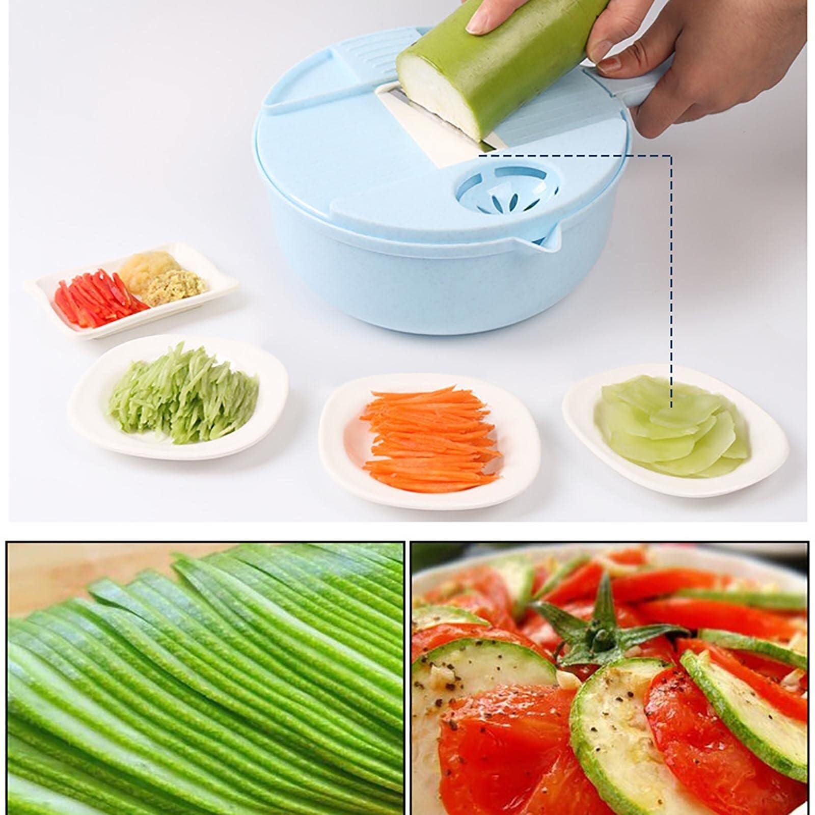 Lebensmittelschneider, Mandolinenschneider for die Küche, Mandoline, Kartoffel-, Tomaten-, Karotten-, Gemüse-, Obst- und Zwiebelschneider