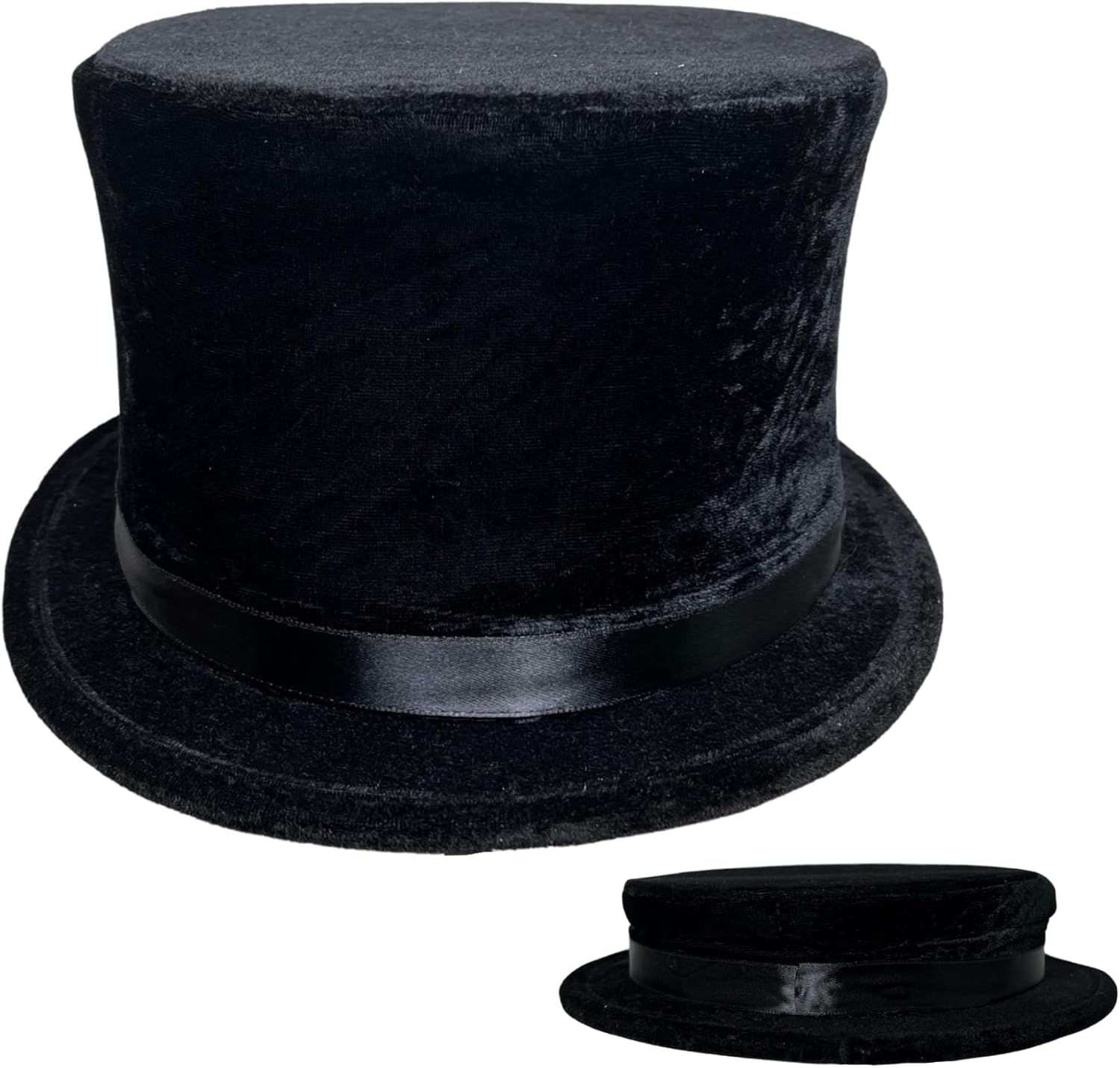 Black Collapsible Folding Top Hat – Magicians, Dancers, and Theater Performances, Perfect for Adults.