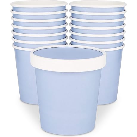Ice Cream Containers with Lids - 16 oz