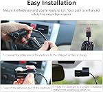 EONON USB Dash Cam for Android Car Stereo Head Unit, 720P HD Hidden Car Camera, 120° Wide Angle, 360° Rotatable Lens, Plug and Play, Loop Recording, Mini Dashboard Camera Recorder