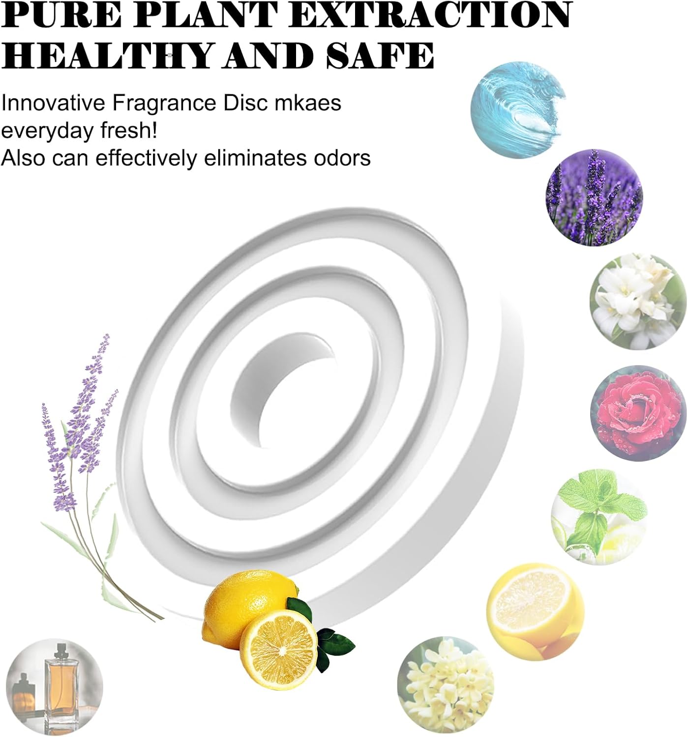 CYG&CL 12 Pack Towel Warmer Fragrance Disc Fresh Fragrance Scented Pads Replacement Fragrance Disc for Towel Warmer Bucket (Lavender Flavor)