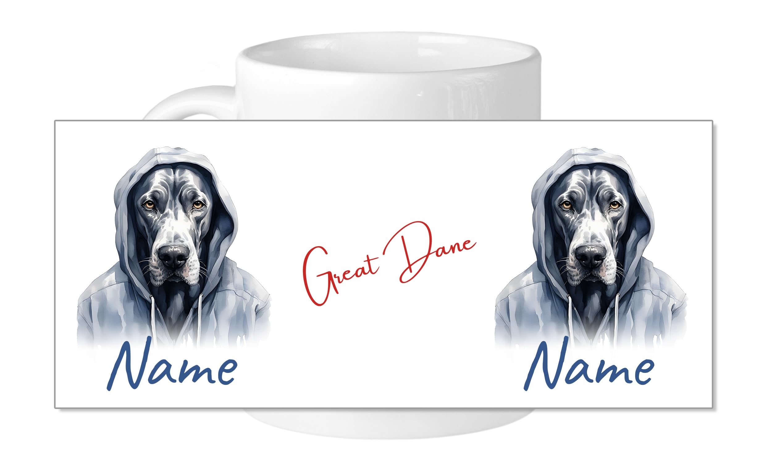 Taza Mascota Personalizada Con Nombre. Modelo Shar Pei Con Grabado
