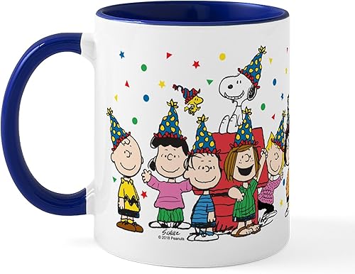 Miniatura 4 de CafePress Peanuts Gang Birthday - Taza de café de cerámica (11.0 fl oz)