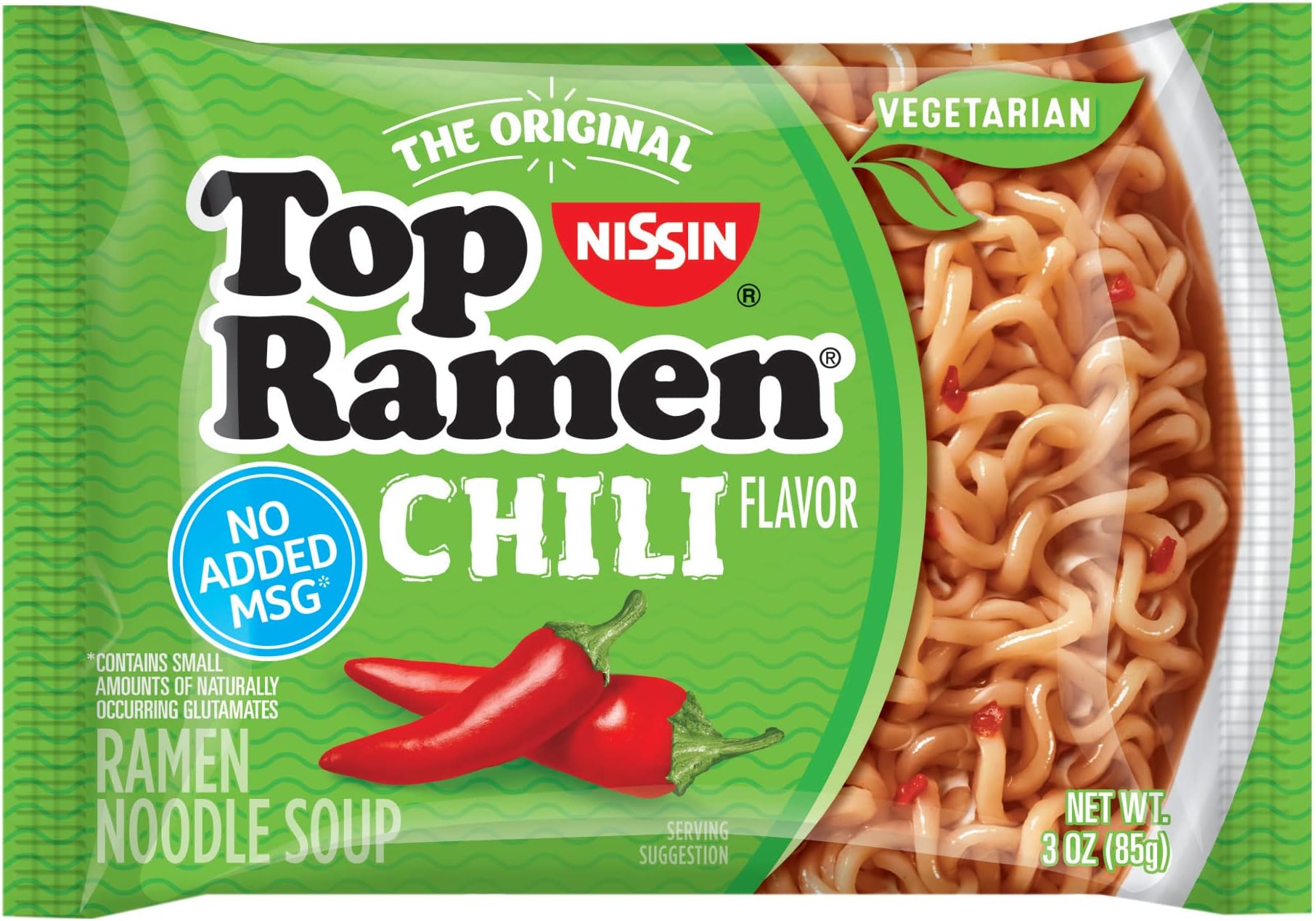 Top Ramen Chili Flavor Ramen Noodle Soup , 3.0 ounce (pack of 1)