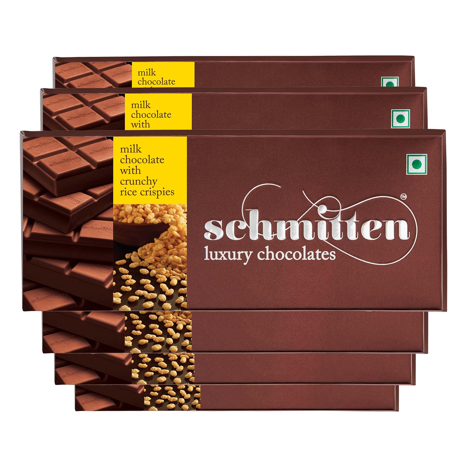 Schmitten Luxury Milk Chocolate Box, Flavor- Crunchy Rice Crispies, Combo - 6 x 70 grams Bars (420 grams) | Premium Gift Pack for Family and Special Occasions | Made with Rich Cocoa Butter (B0BRB5D8KT) Amazon Price History, Amazon Price Tracker