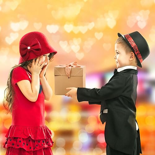 Vista 5 de Paquete de 12 cajas de regalo con tapas, cajas cuadradas anidadas con tapas para el día del padre, graduaciones, bodas, cumpleaños y Navidad, caja