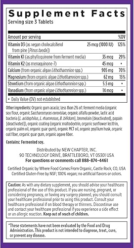 Miniatura 6 de Comprimidos para los huesos Take Care de New Chapter  ANC-134 1 1
