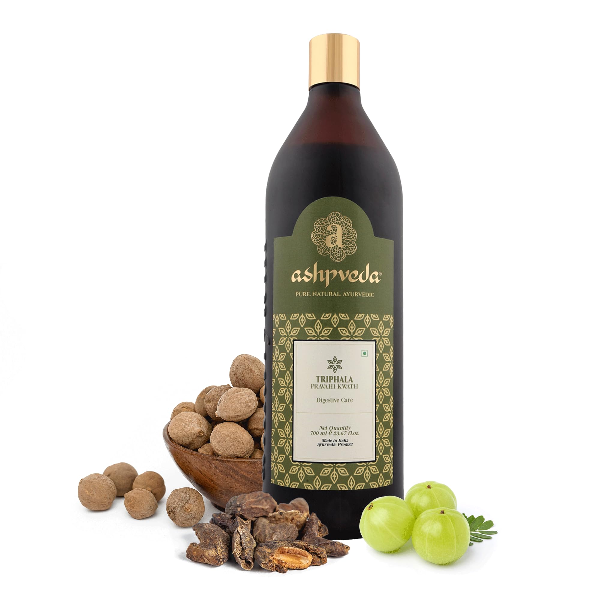 Ashpveda Ayurveda Triphala Kwath - Herbal Digestion Care Syrup Relieves Constipation, Strengthen Hair, Boosts Immunity - 100% Ayurvedic Herbs Kadha (700 ml) (B0BGSGL5BS) Amazon Price History, Amazon Price Tracker