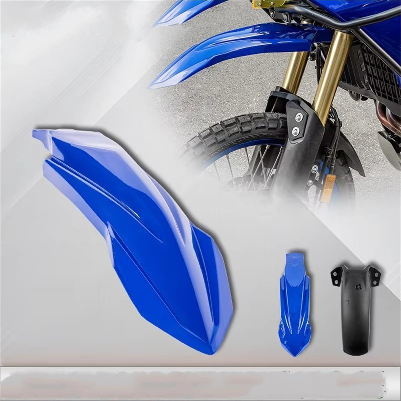 Guardabarros Motocicleta para Motocicleta para TENERE 700 2019 2020 2021 2022 2023 2024 2025 Guardabarros Delantero Alto Y Bajo(Low - Matte Black)