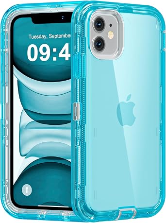 Follaroma for iPhone 11 Case, Heavy Duty Protection, Blue
