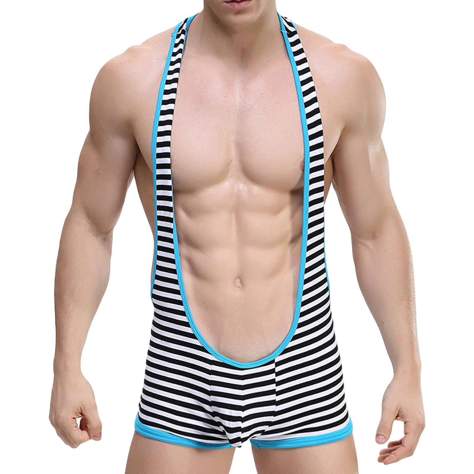Buy Mens Jockstrap Leotard Underwear Thong Jumpsuit Mankini Elastic