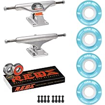 Skateboard Package Independent 149 Trucks 53mm 83A Blue Cruiser Wheels Bones Reds