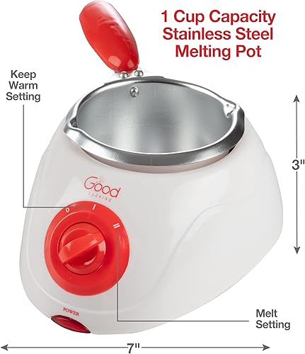 Miniatura 2 de Good Cooking olla para fondue de chocolate Parent individual Blanco