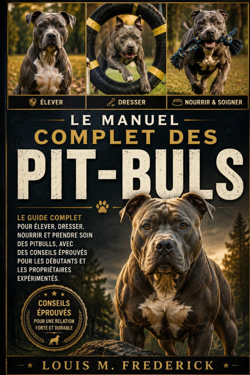 LE MANUEL COMPLET DES PIT-BULS: Le guide complet pour élever, dresser, nourrir et prendre soin des pitbulls, avec des conseils éprouvés pour les débutants et les propriétaires expérimentés.