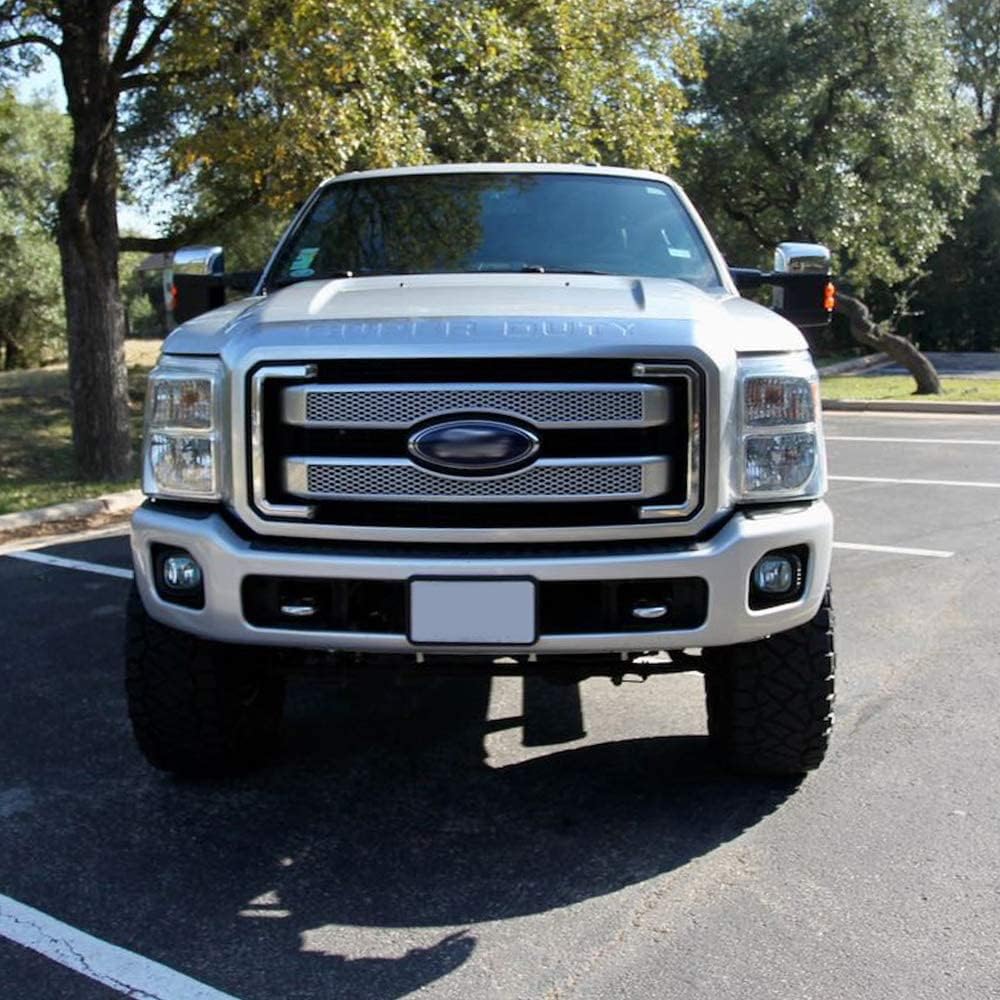 PIT66 Front Bumper Fog Light, Compatible with 2011-2016 Ford F250 F350 F450 F550 Super Duty Fog Lamps with Harness Smoky Lens faros antiniebla, neblineros para autos delantero