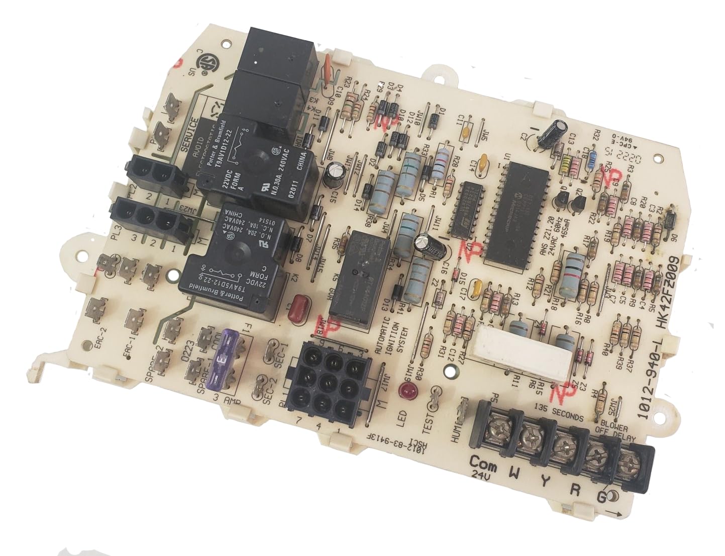 Genuine HK42FZ009 Control Board 1012-940-L Original Connectors for Carrier Bryant Furnaces - 1012-83-9411A 1012-940-L HK42FZ009 - Warning