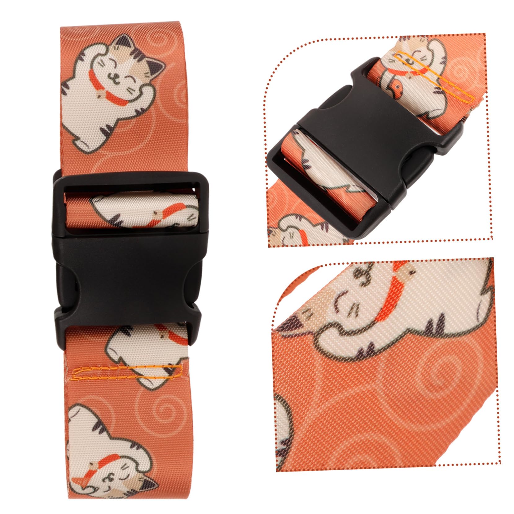 4stücke Luggage Strap Mit Katzenmuster Verstellbarer Gepäckgurt Für Koffer Reiseaccessoire Sicherung Und Bündelung Von Gepäck Für Vielreisende