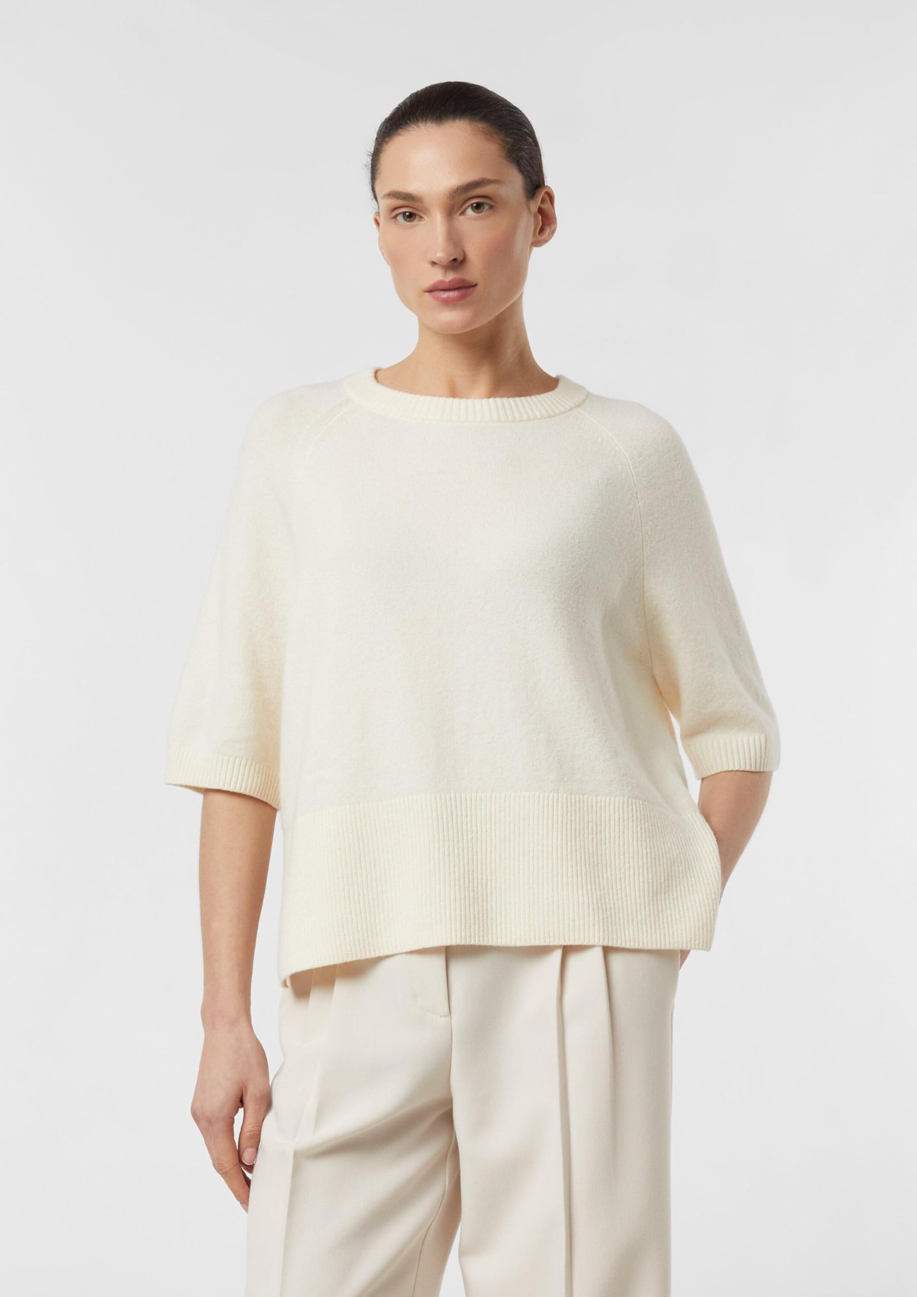 Comma Feinstrickpullover Halbarm
