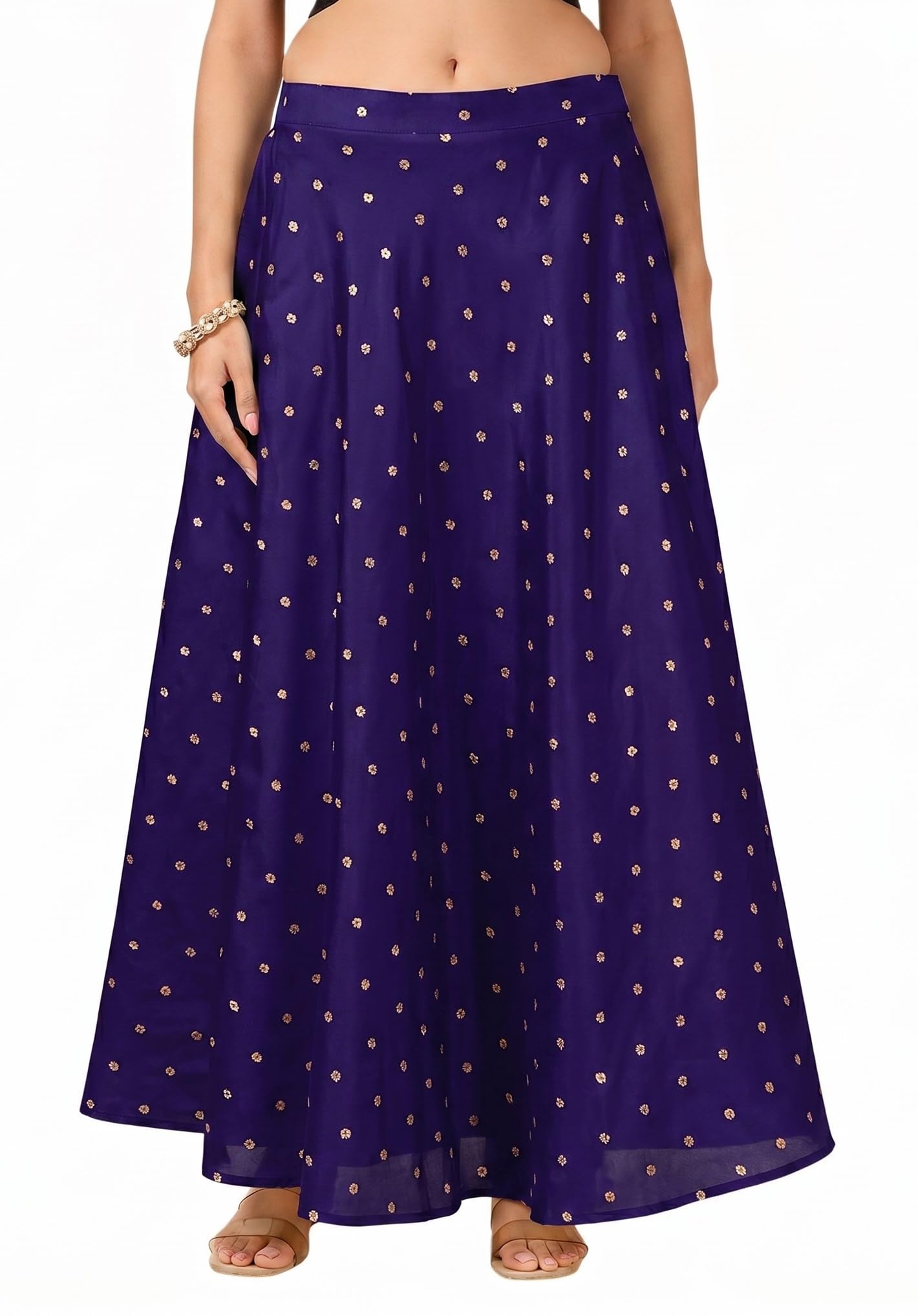 studio shringaar Women's Polyester Maxi Silky Wedding Sangeet Skirt Lehenga-picture-38