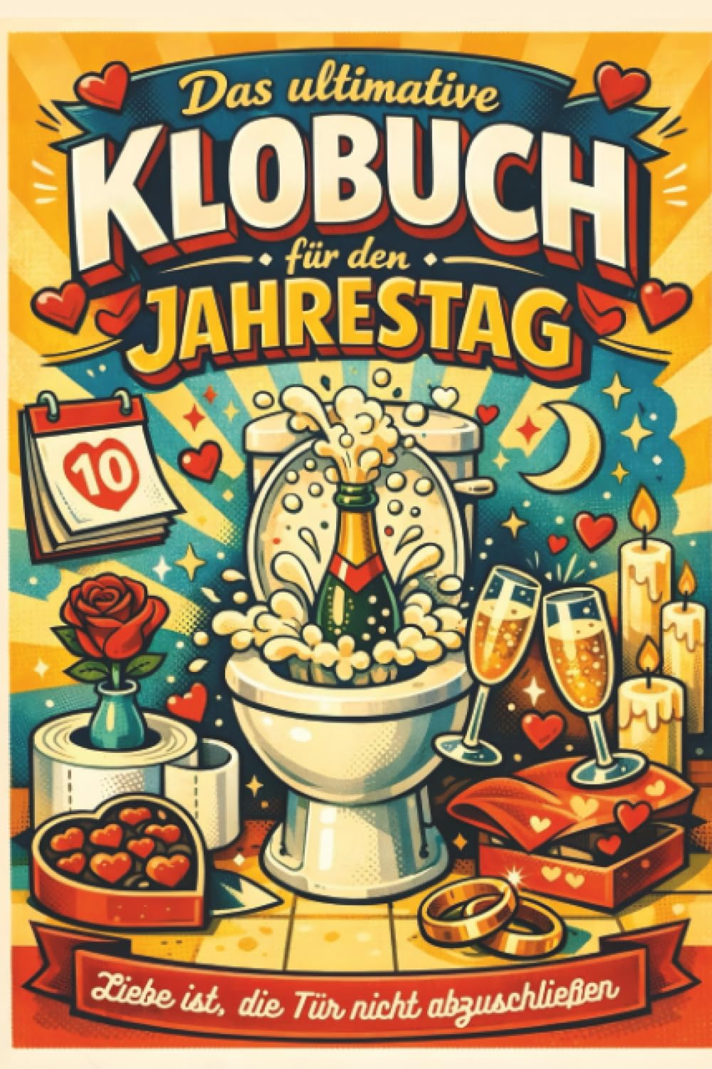 Das ultimative Klobuch für den Jahrestag: Liebe ist, die Tür nicht abzuschließen. Lustiges Geschenk mit Lifehacks, Fun Facts und Geschichten