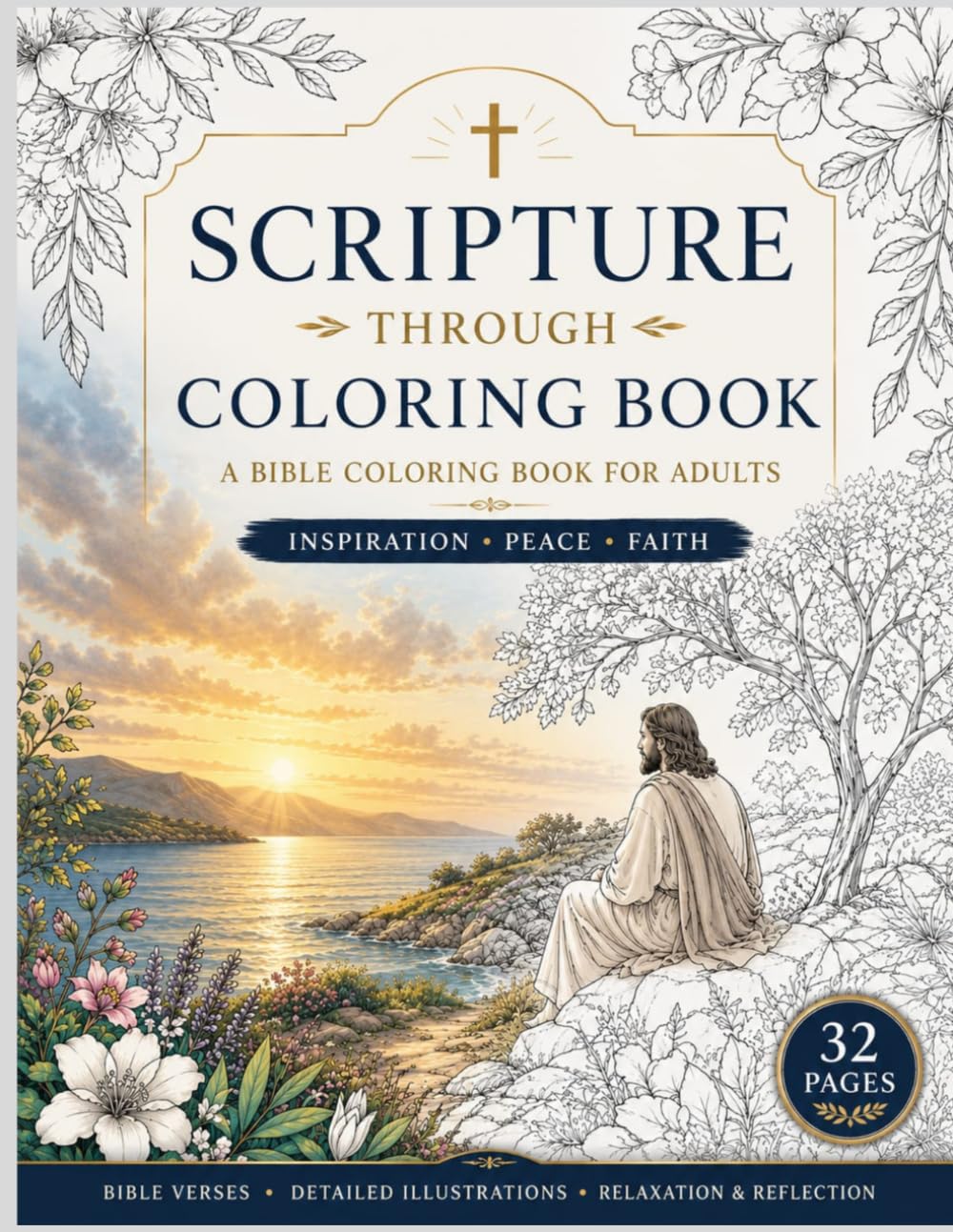 My Coloring Bible: Coloring pages featuring scenes from the Bible.