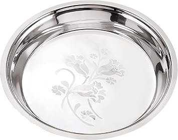 Neelam Stainless Steel 15 22g Lazer Etching Parat, 31 cm, Silver