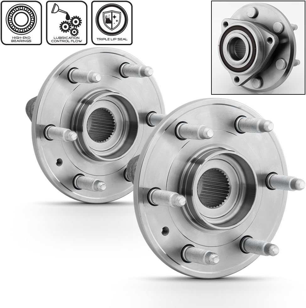 AKKON - For Buick Enclave Chevy Traverse GMC Acadia Saturn Outlook Pair of 513277 Front/Rear Wheel Hub Bearings Replacement